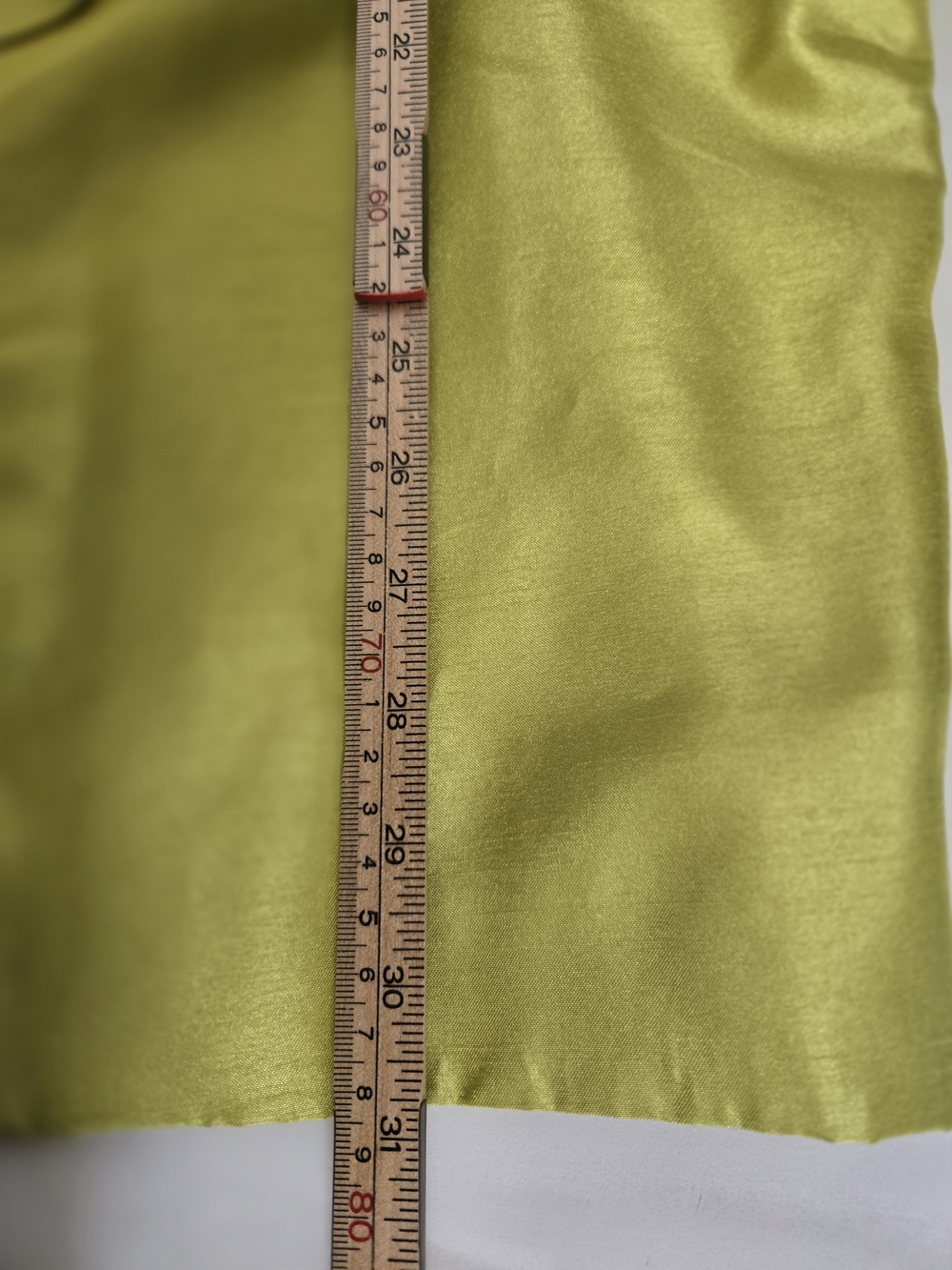 Ashley Stewart Chartreuse Satin Cropped Jacket Blazer Open Front Shrug. 26 / 4X - Picture 5 of 8